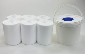 #07129 Infinity® Refillable Wiping System - 1 bucket & 6 rolls